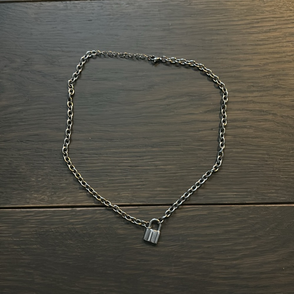 Brandy Melville Lock Chain Necklace